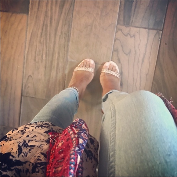 Braided 4” Rode Gold Heels 🖤SALE🖤 - Picture 2 of 3